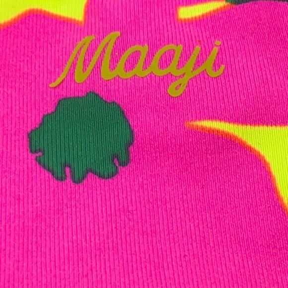 NWT Maaji Multicolor Aurora Crayon Flower Cutout One Piece Swimsuit Size 16 - Picture 7 of 8